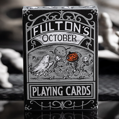 FULTONS OCTOBER TOMBSTONE GREY PLAYING CARDS